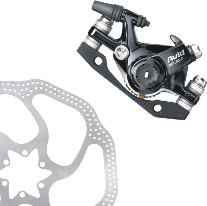 Actual product image Avid Am Bb7 Road S Blkano Fr/rr Is/pm 160hs1 (Rear brake, Brake kit)