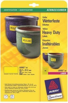 Image du produit Avery Etiquettes d'étanchéité