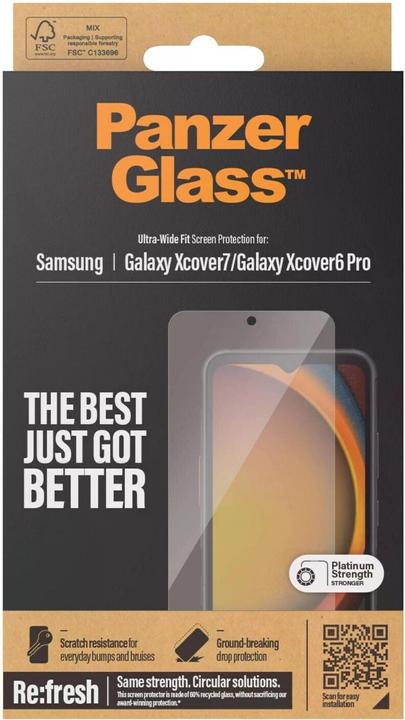 Image du produit PanzerGlass Ultra-Wide Fit (1 pièce(s), Samsung Galaxy XCover 6 Pro, Samsung Galaxy Xcover 7)