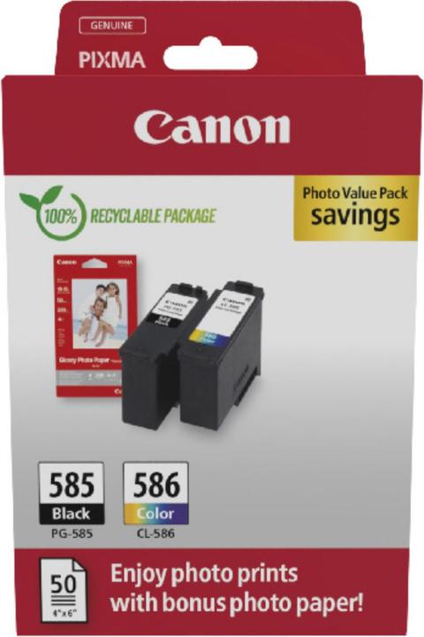 Actual product image Canon PG-585 / CL-586 (FC, CO)
