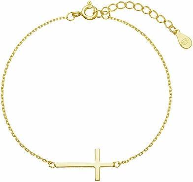 Evolution Group Gold-plated bracelet with a cross 63008