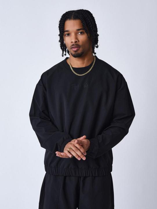 Project X Paris Texturiertes Sweatshirt mit Rundhalsausschnitt (L)