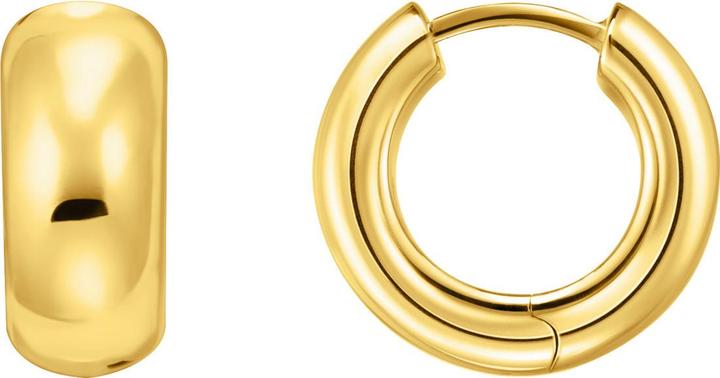 Thomas Sabo Creolen Mini-Chunky-Form (750 Gelbgold Vergoldung, 925 Sterlingsilber)