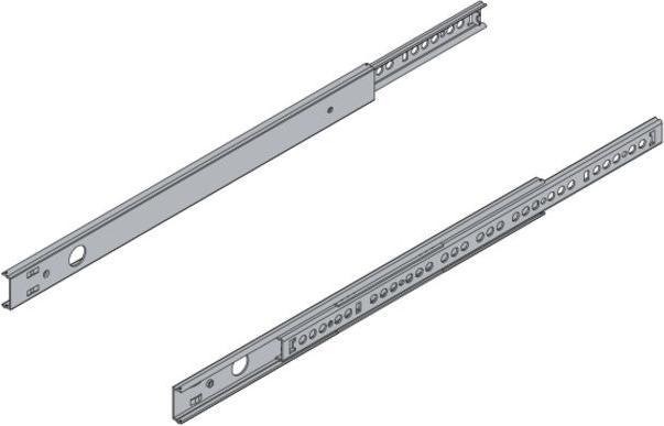 Immagine prodotto Hettich Schubladenschiene Teilauszug 346-551 mm verzinkt 9136664 2 Stück