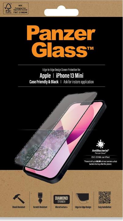 Actual product image PanzerGlass Screen protector (1 Piece, Apple iPhone 13 mini)