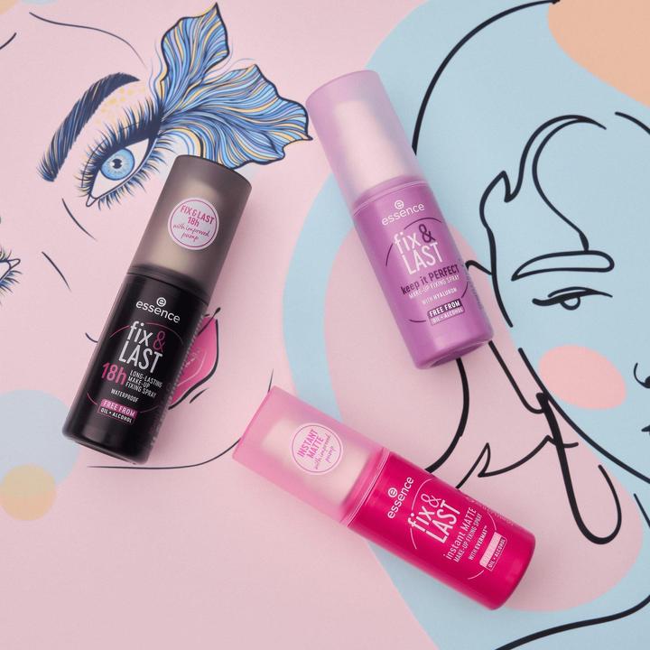 Produktbild essence Fix & Last 18h Long-Lasting Makeup Fixing Spray Transparent (Transparent)