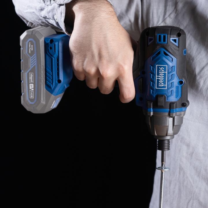 Actual product image Scheppach 1/4 inch cordless impact wrench C-ID180-X (DIY) (Rechargeable battery operated)