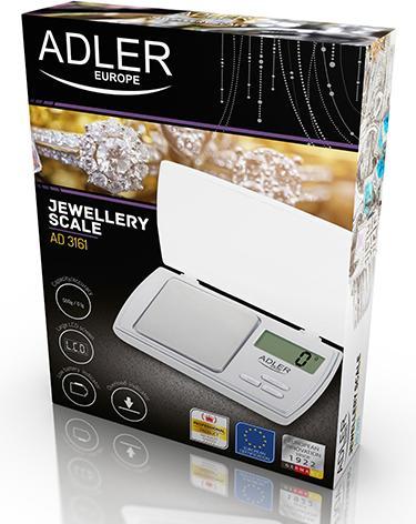 Actual product image Adler AD 3161 Kitchen Scale Rectangle Electronic Personal Scale