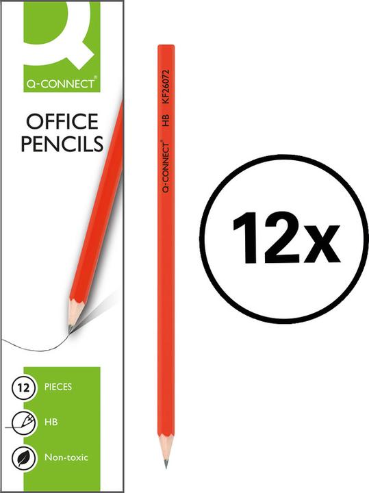 Q-Connect Bleistift school&office (2 mm, HB, 12 x)