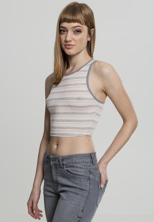 Immagine prodotto Urban Classics Top a strisce a coste per donna (M)