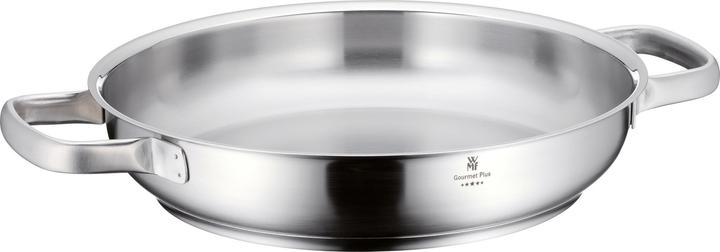 Poêle à servir en acier inoxydable 28cm Gourmet Plus induction non revêtue (28 cm, Poêle à frire, Acier inoxydable)
