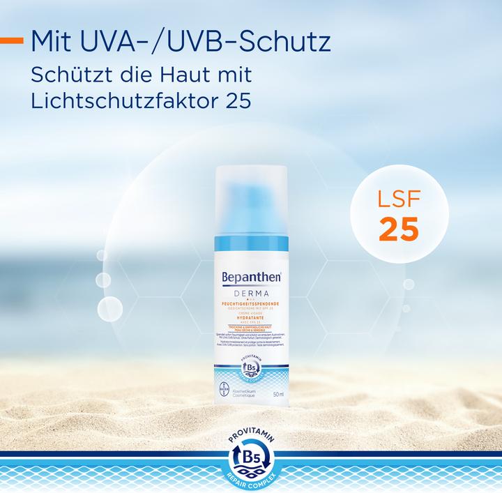 Immagine prodotto Bepanthen Derma Crema idratante per il viso con SPF 25 (50 ml, Crema 24h, SPF 25)