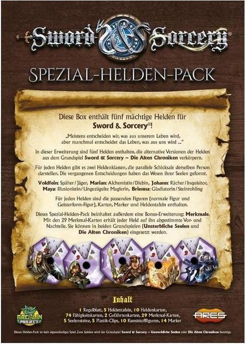 Actual product image ARGD0199 - Sword & Sorcery: The Ancient Chronicles - Alternative Heroes & Spirit Forms (German)