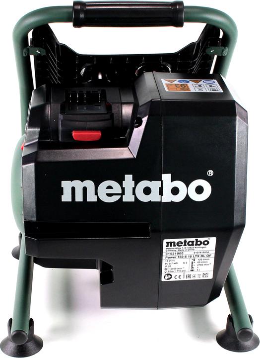 Immagine prodotto Metabo Power 160-5 18 LTX BL OF Compressore a batteria 18 V 8,0 bar Brushless + 1x pacco batteria LiHD 5,5 (5 l)