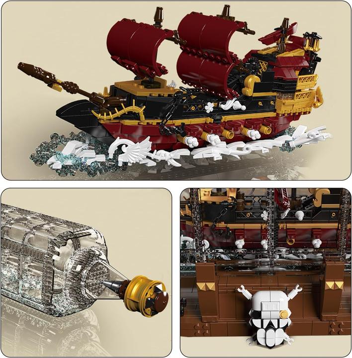 Image du produit Mould King Bateau en bouteille Queen Anne Revenge