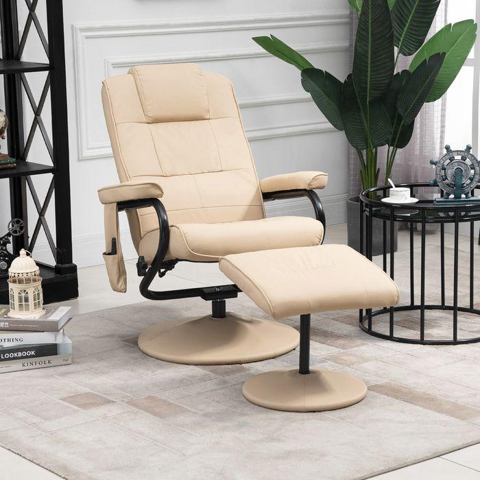 Image du produit Swisshandel24 Fauteuil de relaxation avec fonction de couchage Fauteuil de massage Fauteuil TV avec fonction de