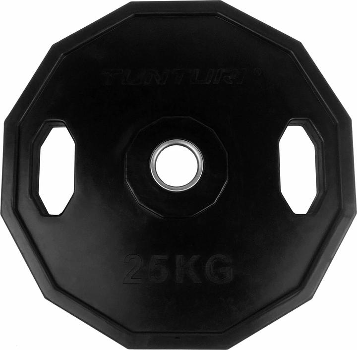 Actual product image Tunturi Gummierte 25 kg Olympische Hantelscheibe 50 mm Einzeln (1 x 25 kg)