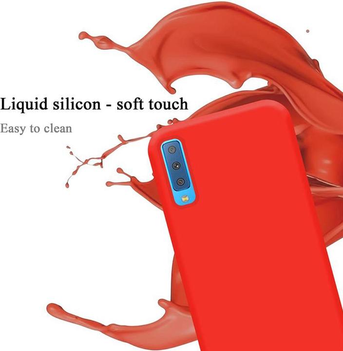 Actual product image Cadorabo TPU Liquid Silicone Case Cover (Samsung Galaxy A7 (2018))