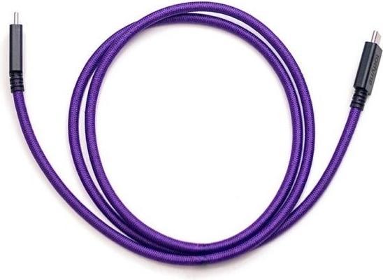 Produktbild Iodyne Set of 4 pieces of 1m USB4 / Certified Thunderbolt 40 Gb/s Braided Cable - Purple (1 m)