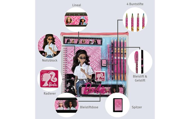Actual product image Undercover Writing set Barbie 9-piece