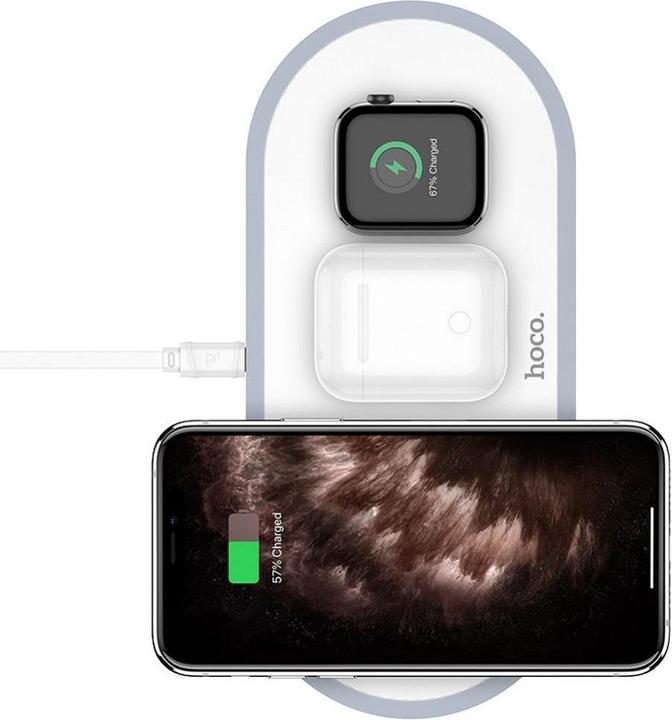 Actual product image Hoco CW24 3 in 1 Wireless Charger (10 W)