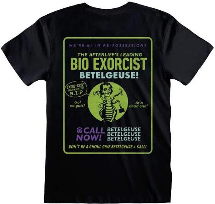 Actual product image Beetlejuice Unisex Adult Back Print T-Shirt (L)