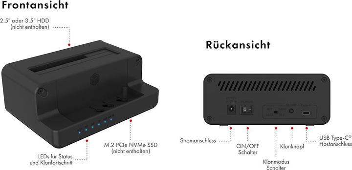 Actual product image Icy Box IB-2914MSCL-C31 (2.5", M.2)