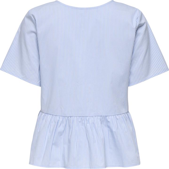 Image du produit JdY Locker geschnitten Hemdkragen Voluminöser Armschnitt Top Top mit Schösschen (XL)