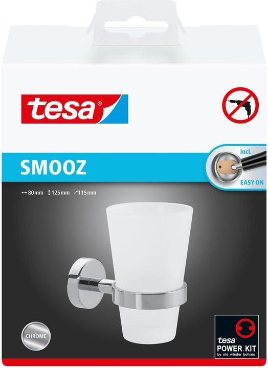 Image du produit tesa SMOOZ - Porte-verre à bouche (8.5 x 13.5 x 15.5 cm)