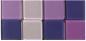 Actual product image Rayher Acrylic mosaic, 1x1 cm, transparent, violet