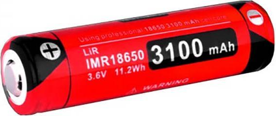 Actual product image Klarus 3100 mAh IMR18650 rechargeable battery