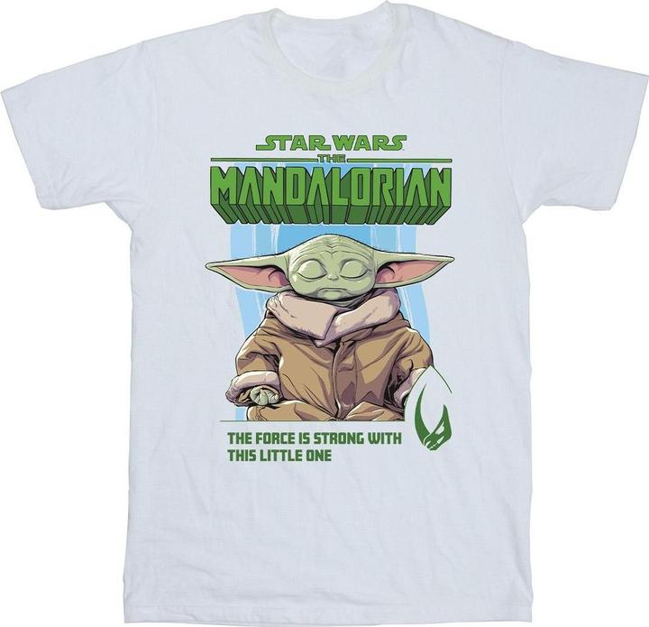 Actual product image Star Wars Mens The Mandalorian The Force Is Strong T-Shirt (XL)