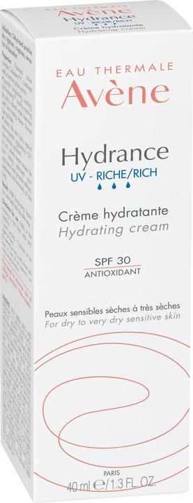 Actual product image Avène Hydrance UV Rich Moisturising Cream (40 ml, 24h cream, SPF 30)