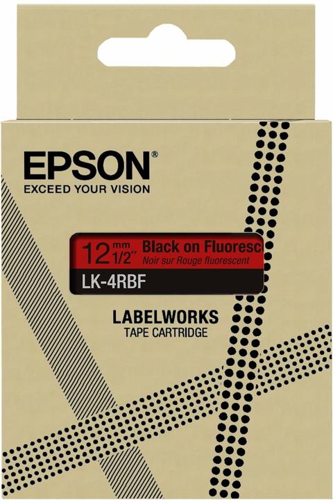 Produktbild Epson Fluorescent Red/Black 12mm LK-4RBF