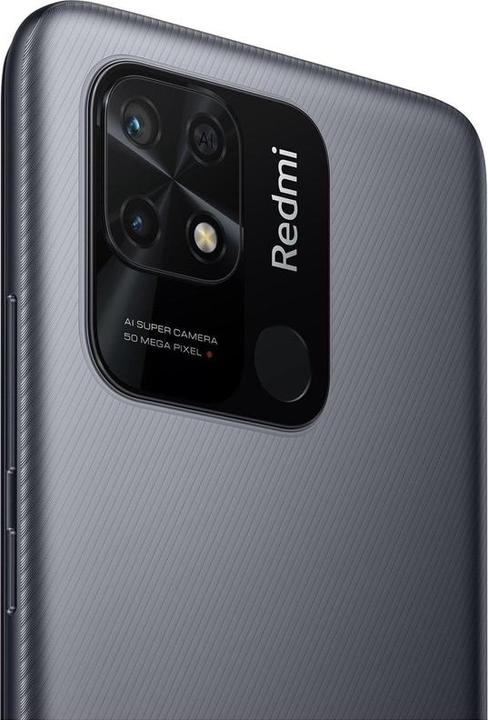 Actual product image Xiaomi Redmi 10C (128 GB, Graphite gray, 6.71", Dual SIM, 50 Mpx, 4G)