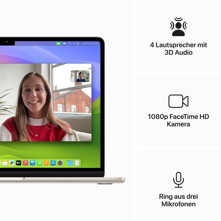 Produktbild Apple MacBook Air – 2024 (13.60", M3, 16 GB, 512 GB, DE)