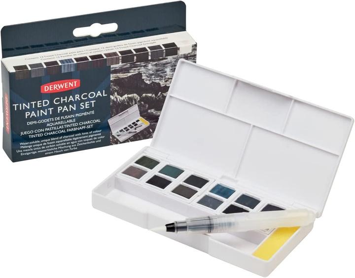 Actual product image Derwent Tinted charcoal colours