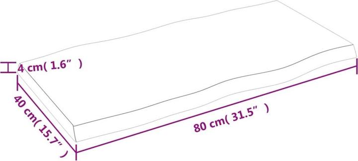 Actual product image VidaXL Chaim (80 x 40 x 4 cm)