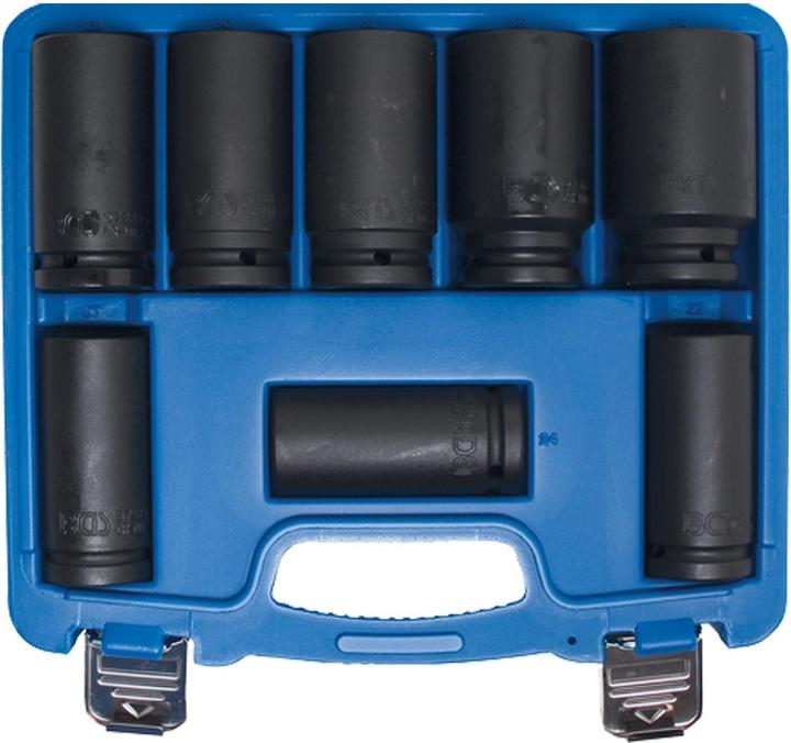 Produktbild BGS Kraft-Steckschlüssel-Einsatz-Satz, extra tief 20 mm (3/4") SW 22 - 38 mm 8-tlg.