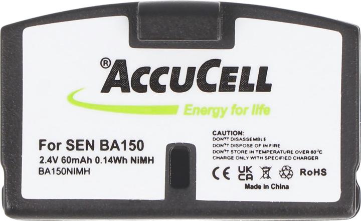 Actual product image AccuCell Set of 2 rechargeable battery suitable for Sennheiser BA150, BA151, RS6, TR820 NiMH (A200)