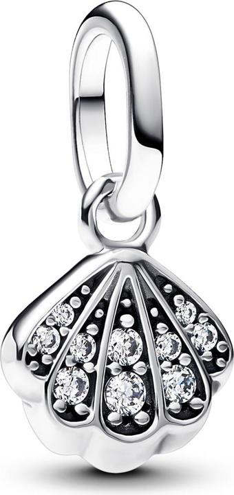 Pandora Mini-Anhänger mit glitzernder Muschel (Silber 925)