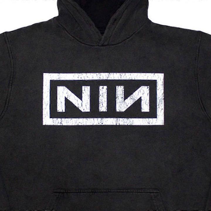 Immagine prodotto Nine Inch Nails Classic Felpa con Cappuccio Logo Adulto Unisex (M)