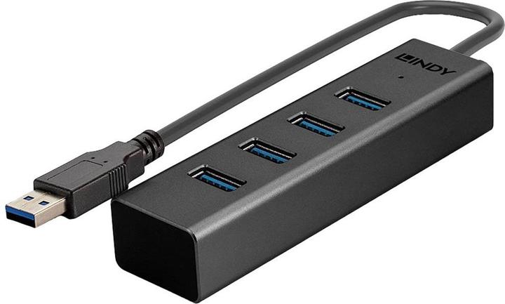 Produktbild Lindy USB 3.0 Hub 4 Port ohne Netzteil (USB-C, 4 Ports)