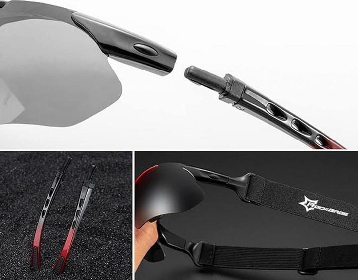 Produktbild Rockbros 10143 photochromic UV400 cycling glasses - black (Schwarz, Schwarz)