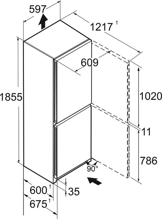 Produktbild Liebherr Kühl-Gefrierkombination freistehend Pure CNd 5203 Weiss (330 l)