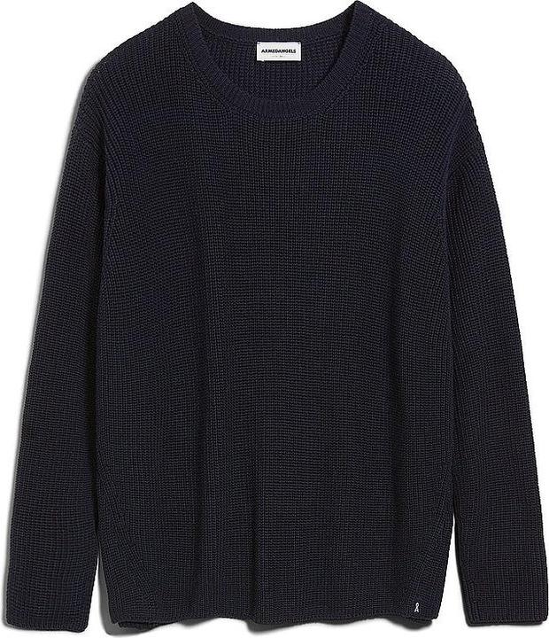Armedangels Long Sleeve Nuriaa Pullover Round-Neck Night Sky
