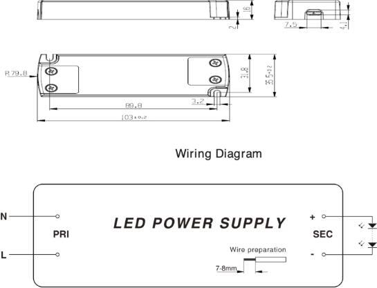 Produktbild Lumina Swiss Installations-Netzteil 12V 20W für Möbeleinbau