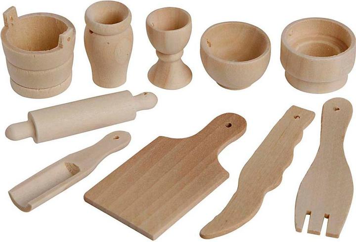 Actual product image Creativ Company Wooden kitchen utensils, 50 pcs.