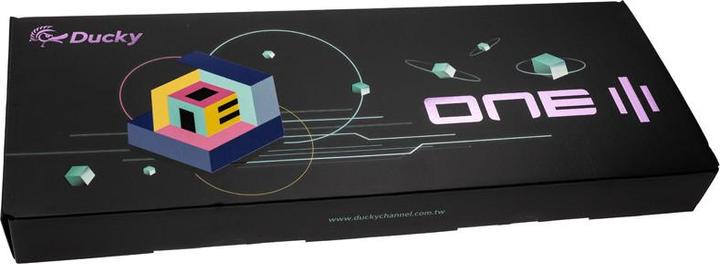 Produktbild Ducky One 3 Mist Grey Gaming Tastatur, RGB LED - MX-Ergo-Clear (US, Kabelgebunden)