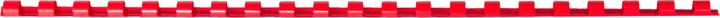 Actual product image Peach Plastic binder spines, 6 mm, 21 rings, US pitch red
